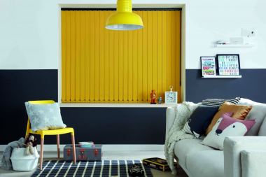 yellow-vertical-blind-kids-room